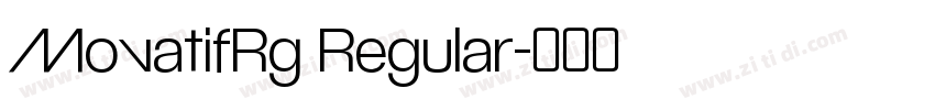 MovatifRg Regular字体转换